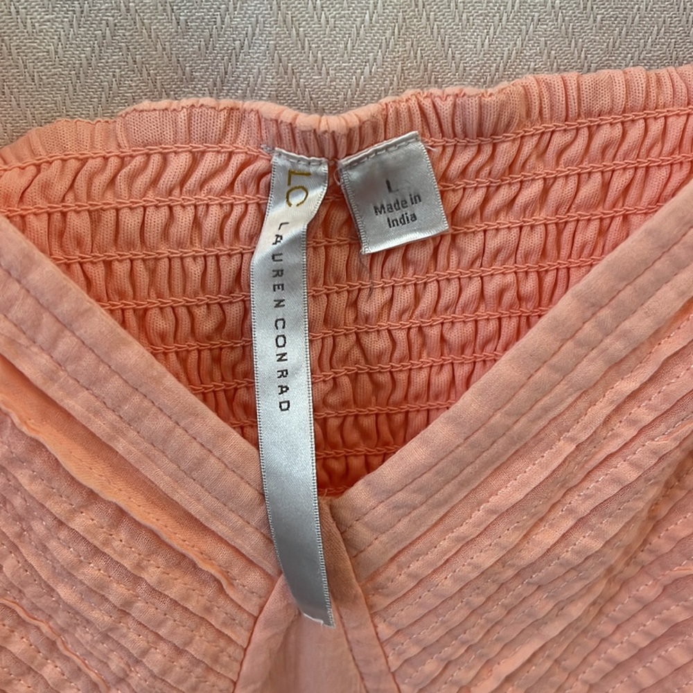 Lauren Conrad Pink/Salmon Maxi Dress. Size L. - Picture 13 of 14